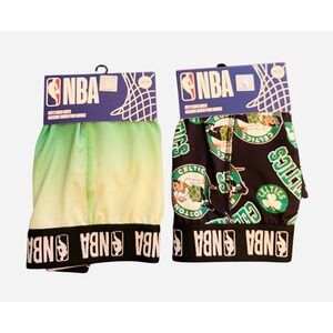 NEW NBA Boston Celtics Men's Boxer Briefs Underwear‎ 2-Pack Medium